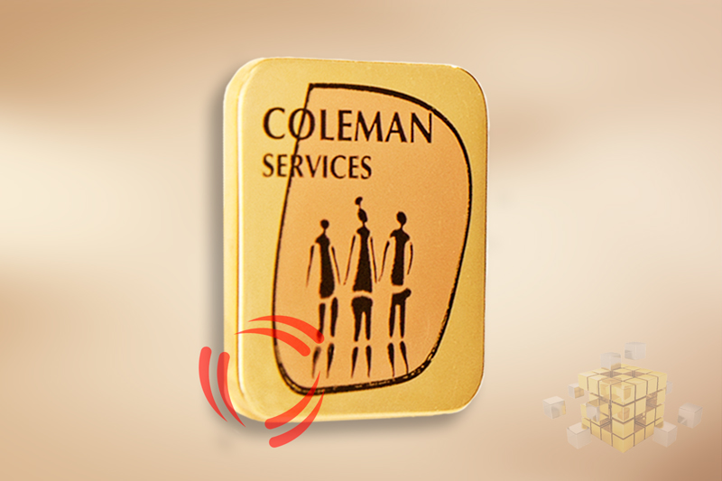 Нагрудный значок COLEMAN services